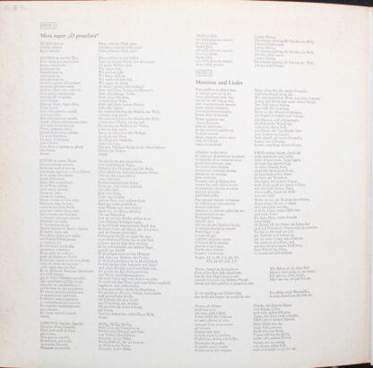 Telefunken SAWT 9544-A - Heinrich Isaac - Missa Super "O Praecla - Image 3