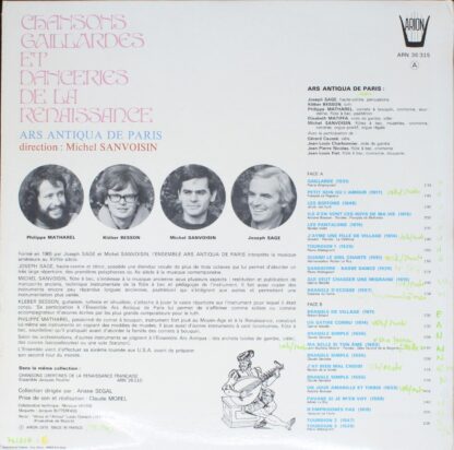 ARION AR 36 315 - Ars Antiqua De Paris - Chansons Gaillardes Et - Image 2