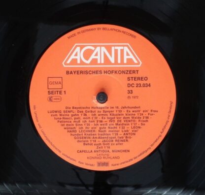 ACANTA DC 23034 - Roland de Lassus, Ludwig Senfl, Ivo De Vento, - Image 3