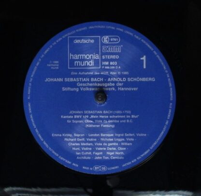 Deutsche Harmonia Mundi HM 803 - Johann Sebastian Bach, Arnold S - Image 5