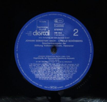 Deutsche Harmonia Mundi HM 803 - Johann Sebastian Bach, Arnold S - Image 6