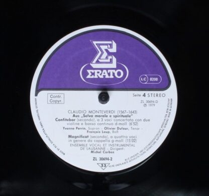 Erato ZL 30694 - Claudio Monteverdi, Ensemble Vocal Et Instrumen - Image 7