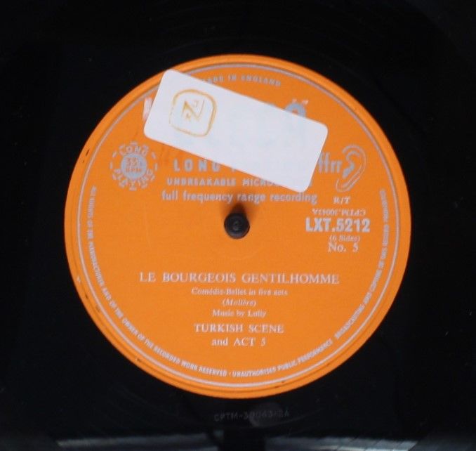 DECCA LXT 5211-3 - Molière, Jean-Baptiste Lully - Le Bourgeois G - Image 9