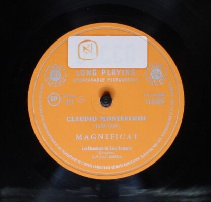 Disques Decca 173.826 - Claudio Monteverdi, Les Chanteurs De Sai - Image 4