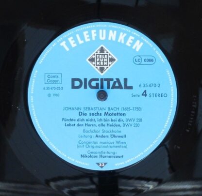 Telefunken 6.35470 EK - Johann Sebastian Bach, Stockholm Bach Ch - Image 8