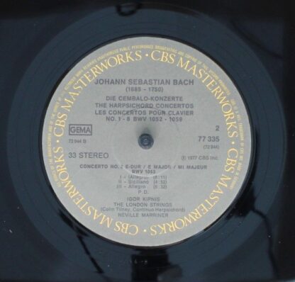CBS Masterworks 77335 - Johann Sebastian Bach, Igor Kipnis, Sir - Image 6