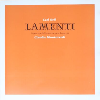 BASF 40 22458-9 - Carl Orff - Lamenti - Trictico Teatrale Libera - Image 3
