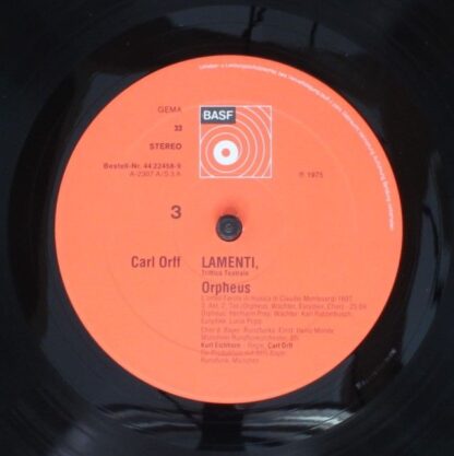 BASF 40 22458-9 - Carl Orff - Lamenti - Trictico Teatrale Libera - Image 6