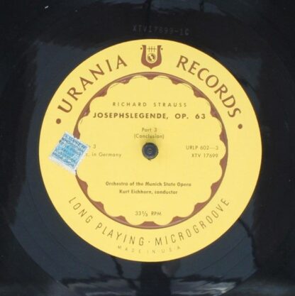 Urania Records (3) URLP 602 - Richard Strauss, Bayerisches Staat - Image 5