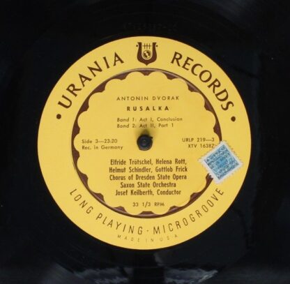 Urania Records (3) URLP 219 - Antonín Dvořák, Joseph Keilberth - - Image 8
