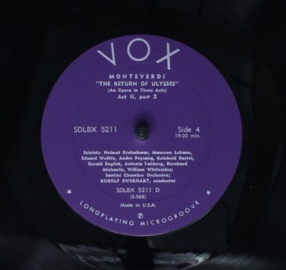 VOX (6) SDLBX 5211 - Claudio Monteverdi, Santini Chamber Orchest - Image 11