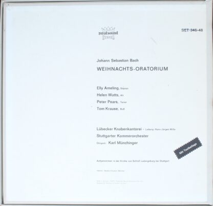 DECCA SET 346-48 - Johann Sebastian Bach, Elly Ameling, Helen Wa - Image 2