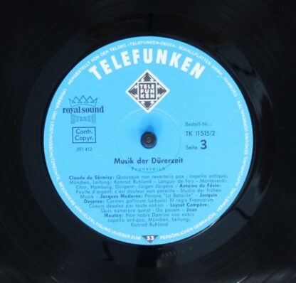 Telefunken TK 11515 - Capella Antiqua München, Studio Der Frühen - Image 7