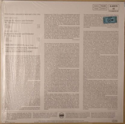 TELDEC 6.42970 AZ - Wolfgang Amadeus Mozart, Friedrich Gulda, Co - Image 2