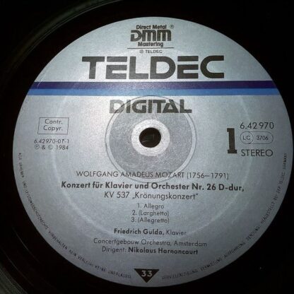 TELDEC 6.42970 AZ - Wolfgang Amadeus Mozart, Friedrich Gulda, Co - Image 3
