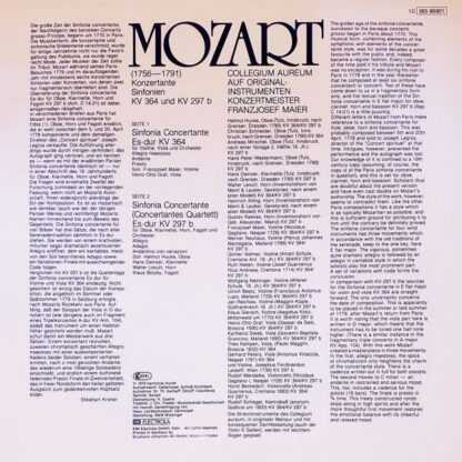 Harmonia Mundi 1C 065-99801 - Wolfgang Amadeus Mozart, Collegium - Image 2