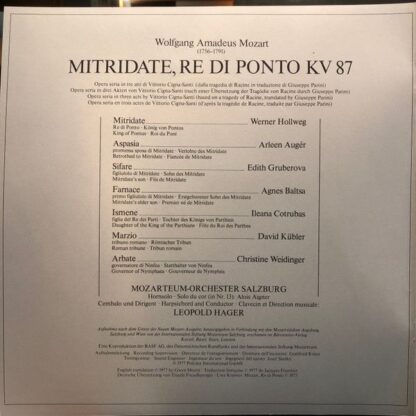 Deutsche Grammophon 2740 180 - Wolfgang Amadeus Mozart, Arleen A - Image 4