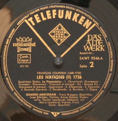 Telefunken SAWT 9546-A - François Couperin - Les Nations (II): - Image 4