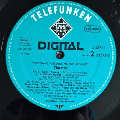 Telefunken 6.42702 AZ - Wolfgang Amadeus Mozart, Concertgebouwor - Image 4