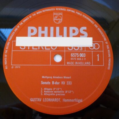 Philips 6775 002 - Wolfgang Amadeus Mozart, Gustav Leonhardt - K - Image 3