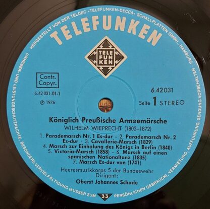 Telefunken 6.42031 AW - Heeresmusikkorps 5 der Bundeswehr - Köni - Image 5