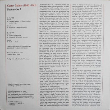 Eterna 8 26 103-104 - Gustav Mahler, Gewandhausorchester Leipzig - Image 2