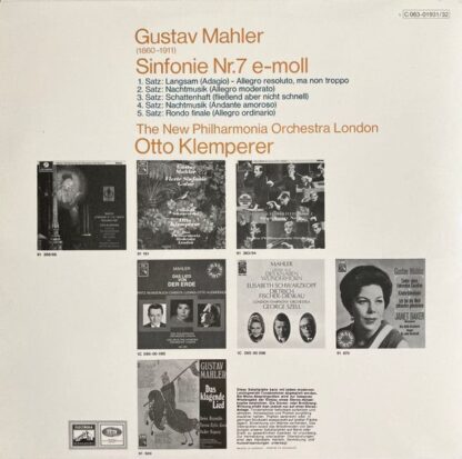 Electrola 979 006/7 - Gustav Mahler, Otto Klemperer, New Philhar - Image 5