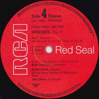 RCA Red Seal LSC 7031/1-2 - Gustav Mahler, Alban Berg, Erich Lei - Image 7