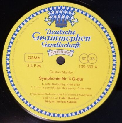 Deutsche Grammophon 139 339 SLPM - Gustav Mahler, Rafael Kubelik - Image 2
