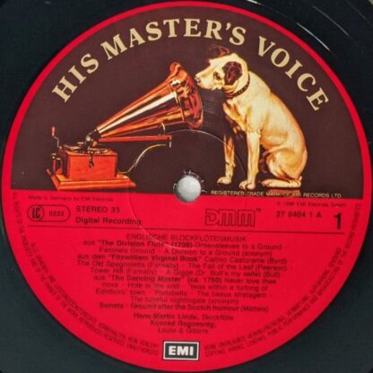 His Master's Voice Digital 27 0404 1 - Hans-Martin Linde, Konrad - Image 4
