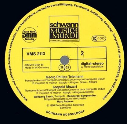 Schwann Musica Mundi VMS 2113 - Georg Reutter, Joseph Haydn, Geo - Image 4