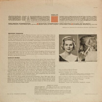 RCA Victor Red Seal LSC-2371 - Gustav Mahler, Boston Symphony Or - Image 2