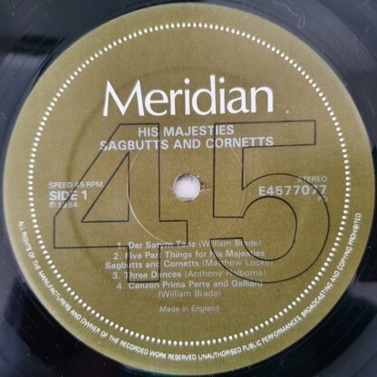 Meridian (2) E4577077 - His Majestys Sagbutts And Cornetts - His - Image 3