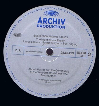 Archiv Produktion 2533 413 - Abbot Alexios, The Community Of The - Image 4
