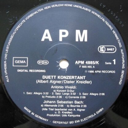 APM Records APM 4885/K - Duett Konzertant - Duett Konzertant - Image 6