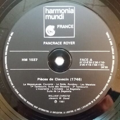 harmonia mundi France HM 1037 - William Christie, Joseph Nicolas - Image 5