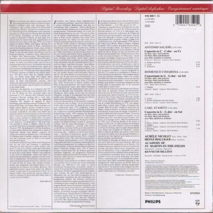Philips 416 359-1 - Antonio Salieri, Domenico Cimarosa, Carl Sta - Image 2