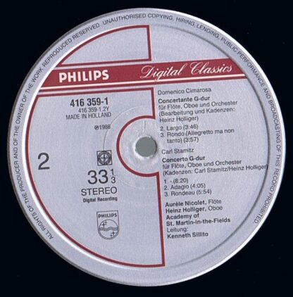 Philips 416 359-1 - Antonio Salieri, Domenico Cimarosa, Carl Sta - Image 4