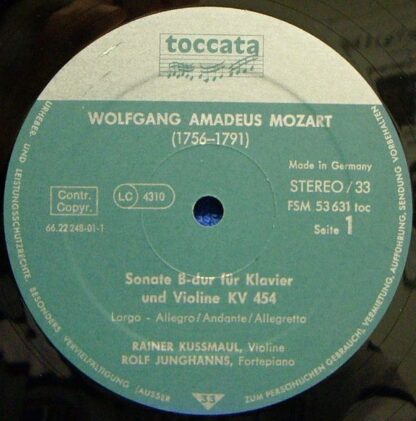 FSM FSM 53 631 toc - Wolfgang Amadeus Mozart, Rainer Kussmaul, R - Image 3