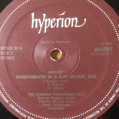 hyperion A66093 - Wolfgang Amadeus Mozart, The London Fortepiano - Image 4