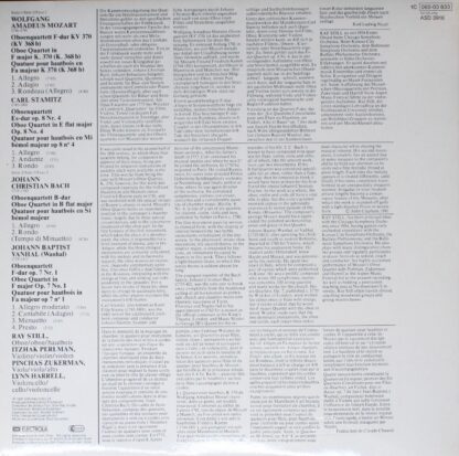His Master's Voice ASD 3916 - Johann Christian Bach, Wolfgang Am - Image 2