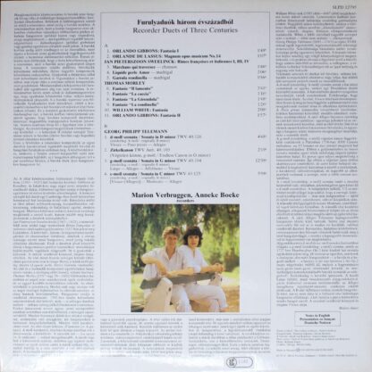 Hungaroton SLPD 12795 - Anneke Boeke, Marion Verbruggen - Record - Image 2