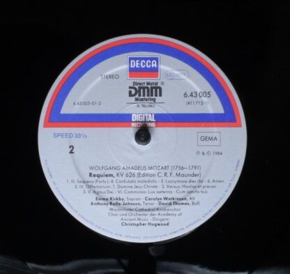 DECCA 6.43005 AZ - Wolfgang Amadeus Mozart, Emma Kirkby, Carolyn - Image 6