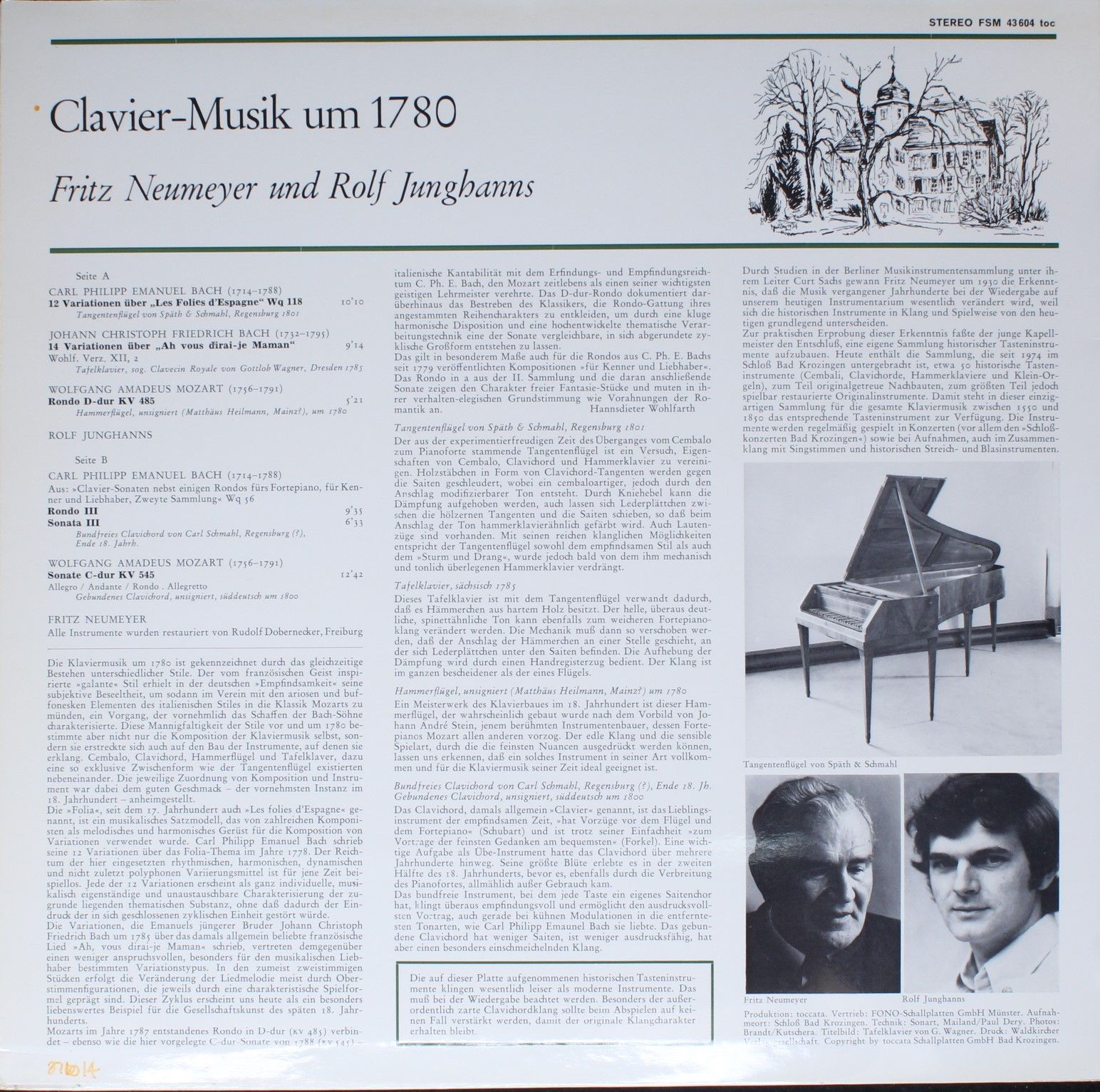 FSM FSM 43 604 toc - Fritz Neumeyer, Rolf Junghanns, Carl Philip - Image 2