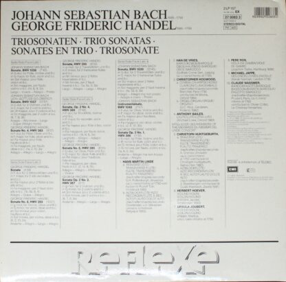 His Master's Voice 27 00 83 3 - Johann Sebastian Bach, Georg Fri - Image 2