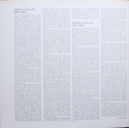 Deutsche Harmonia Mundi 1C 065 16 9534 1 - Marco Uccellini - Sin - Image 3