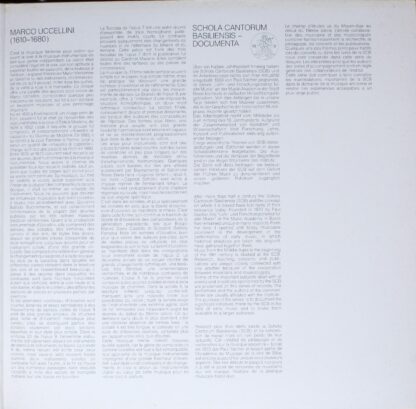 Deutsche Harmonia Mundi 1C 065 16 9534 1 - Marco Uccellini - Sin - Image 4