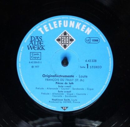 Telefunken 6.42328 AP - Hopkinson Smith - Laute = Lute - Image 3