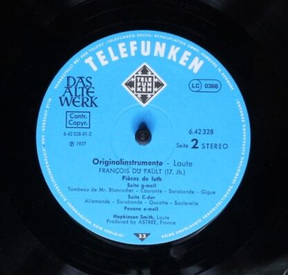 Telefunken 6.42328 AP - Hopkinson Smith - Laute = Lute - Image 4