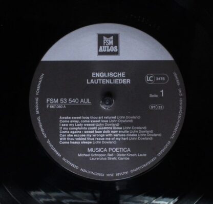 FSM FSM 53540 AUL - Ensemble Musica Poetica - Englische Lautenli - Image 5